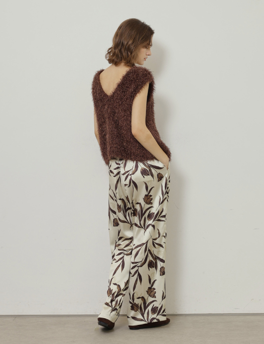 FEATHER KNIT VEST
