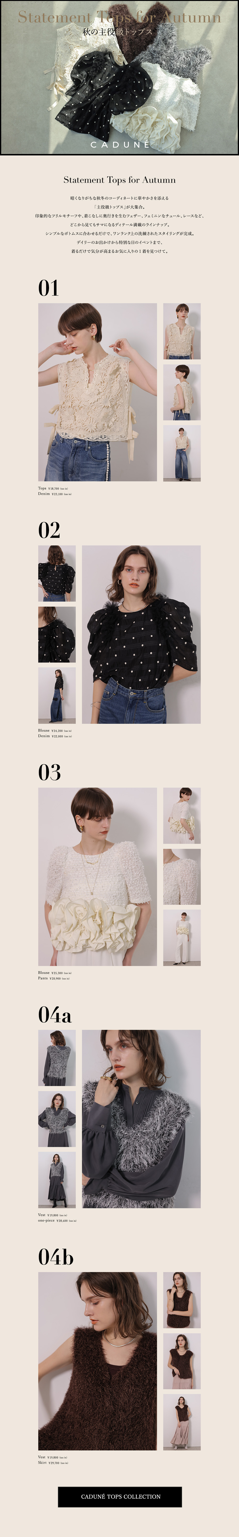 AUTUMN STATEMENT TOPS
