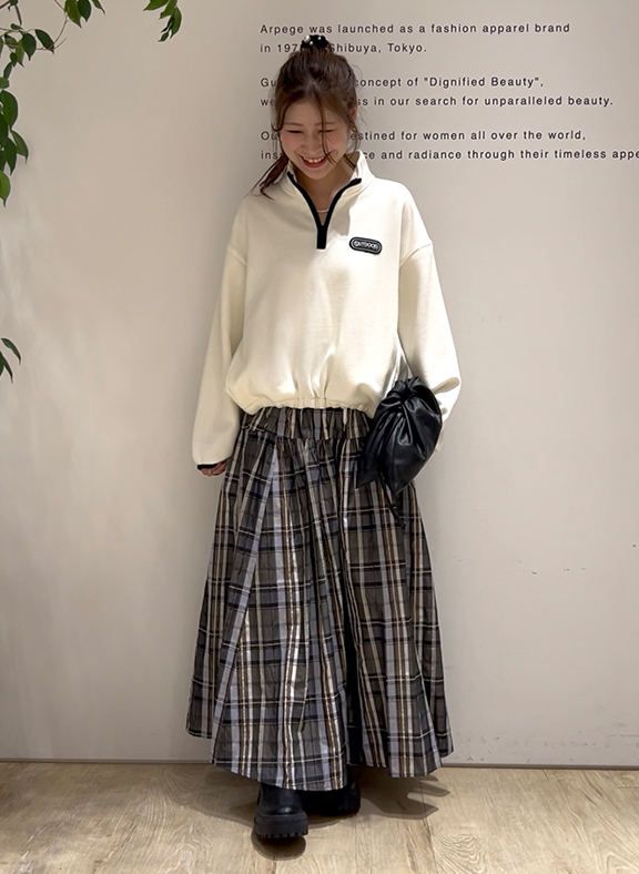 HARF ZIP SWEATSHIRT │【公式通販】Arpege story（アルページュ