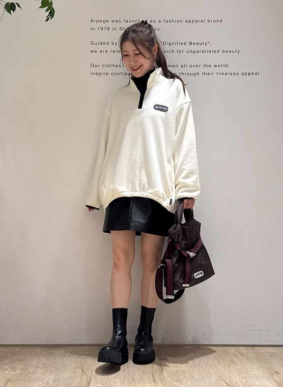 HARF ZIP SWEATSHIRT │【公式通販】Arpege story（アルページュ