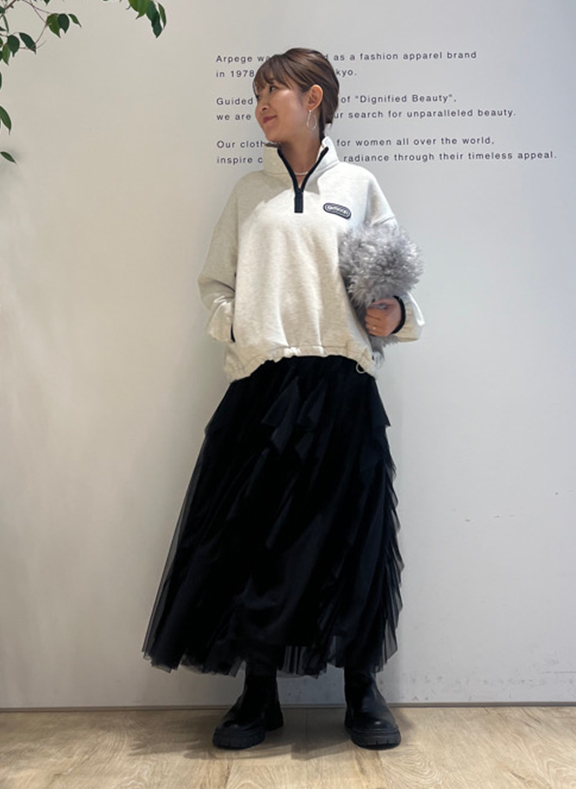 HARF ZIP SWEATSHIRT │【公式通販】Arpege story（アルページュ