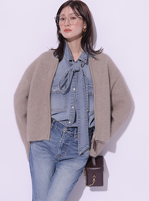 Fur Collar Knit Blouson │【公式通販】Arpege story（アルページュ