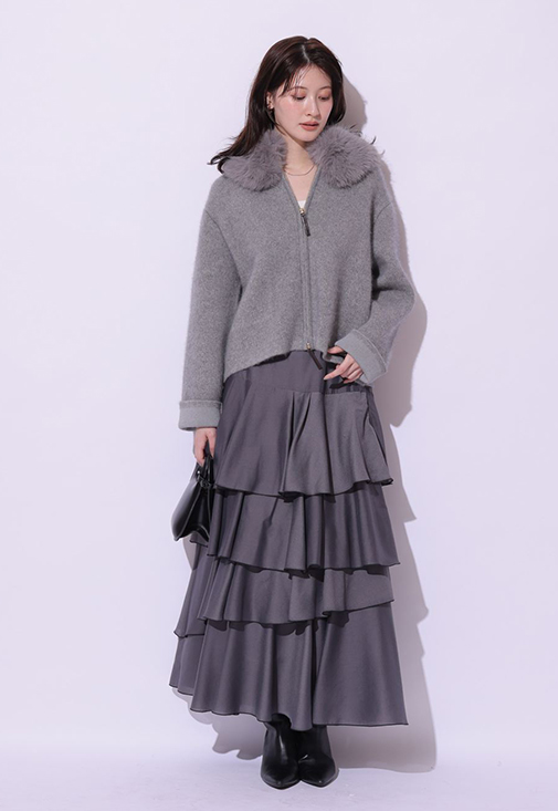 Fur Collar Knit Blouson │【公式通販】Arpege story（アルページュ