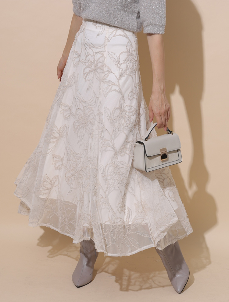 Embroidery Skirt │【公式通販】Arpege story(アルページュストーリー) Embroidery Skirt │【公式通販】Arpege story(アルページュストーリー)